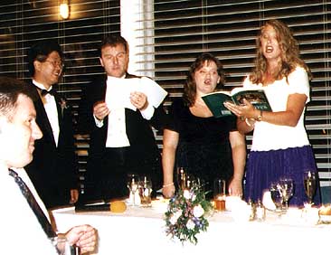 Quartete at Steph's reception July 1997