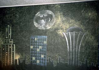 Gotham City with Batsignal