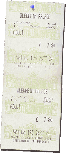 Blenheim Palace Tix