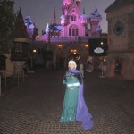 Queen Elsa at Sleeping Beauty's Castle