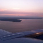 Sunset over the Sound at Sea-Tac