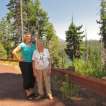 Britta & Grandma at Suttle Lake in Deschutes National Forest