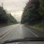 Driving in the rain on Bainbridge Island