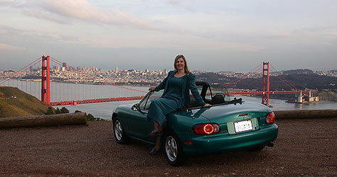 Teal Briata and the Golden Gate Bridge - Feb 2005
