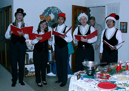 Peterson Caroling Party - 2002