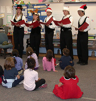 Singing for Ashlyn's Kindergarten Class