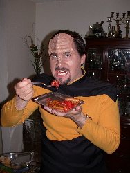 Klingons must eat MEAT!