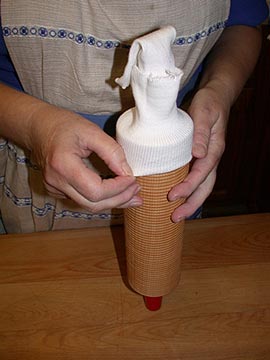 Pastry Sock on the Lefse Rolling Pin